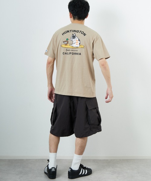 tシャツ 「THE ENDLESS SUMMER/エンドレスサマー」 別注 BUHI HUNTINGTON バッグプリントTシャツ レディース メンズ THE ENDLESS SUMMER/エンドレスサマー] 別注 BUHI HUNTINGTON