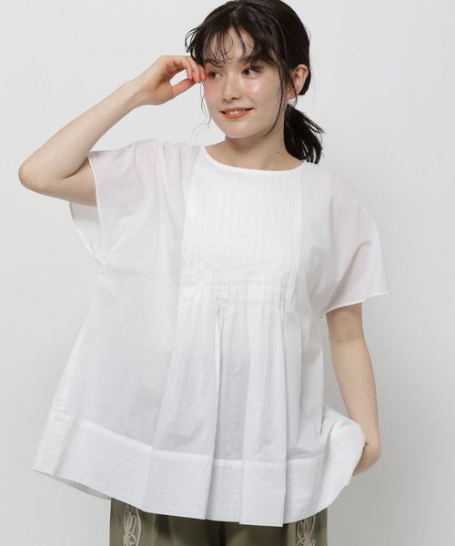 ブラウス シャツ コットンベーシックシャツ レディース シンプル／洗える】コットン ベーシックシャツ（シャツ