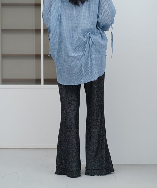 Kastane スウェットフレアパンツ Kastane（カスタネ）スウェットフレアパンツ ライトグレー
