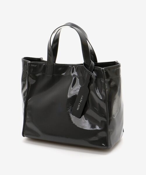 le.coeur blanc トートバッグ エナメルトートバッグS レディース