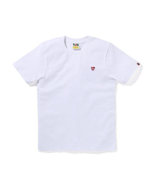 tシャツ BAPE HEART ONE POINT TEE レディース