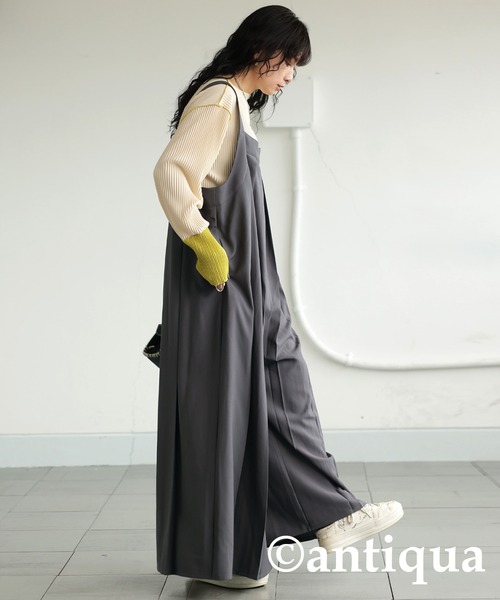 antiqua 「antiqua」 「patterntorso」オーバーオール P グレー