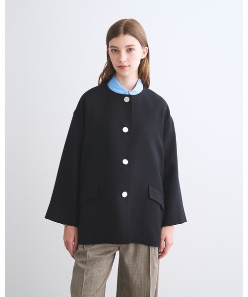ステンカラーコート コート LINTON N/C SHORT レディース