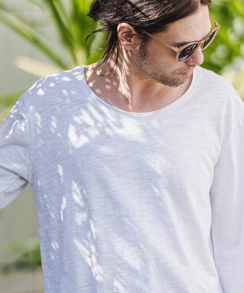 「CAMBIO」 7分袖Tシャツ S ホワイト メンズ