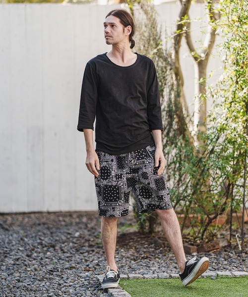 「CAMBIO」 7分袖Tシャツ S ホワイト メンズ