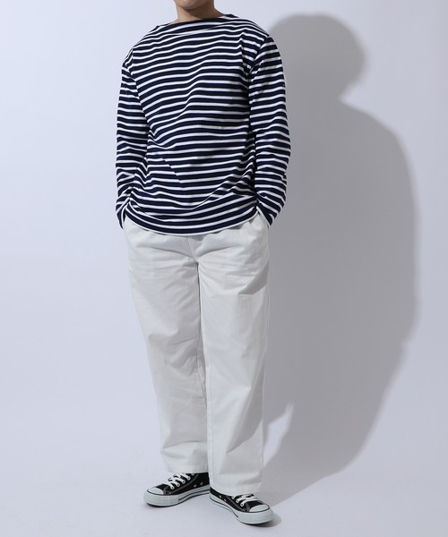 「SAINT JAMES」 長袖Tシャツ 2 ブラック メンズ