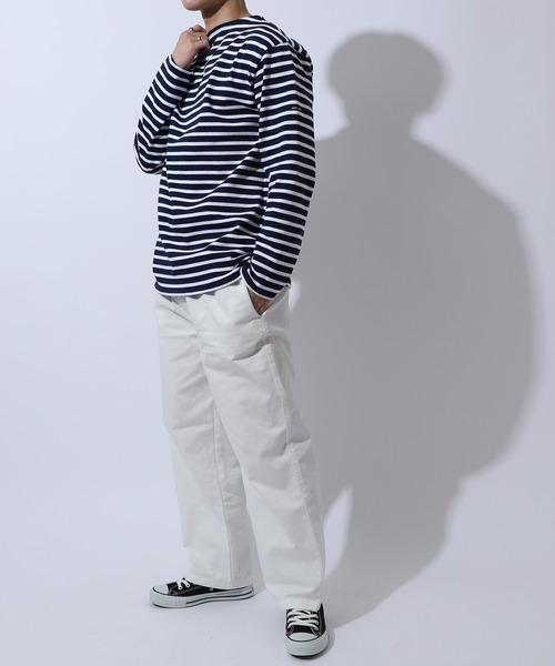 「SAINT JAMES」 長袖Tシャツ 2 ブラック メンズ