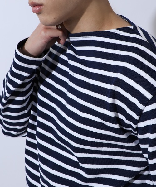 「SAINT JAMES」 長袖Tシャツ 2 ブラック メンズ