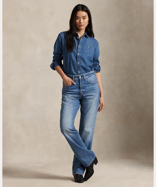 Ralph Lauren スリムフィット デニムシャツ Slim Fit Denim Western Shirt | Ralph Lauren