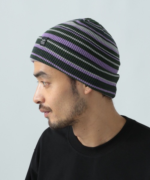 BAYFLOW（ベイフロー） ニット帽 ニットキャップ マルチボーダーワッチ
