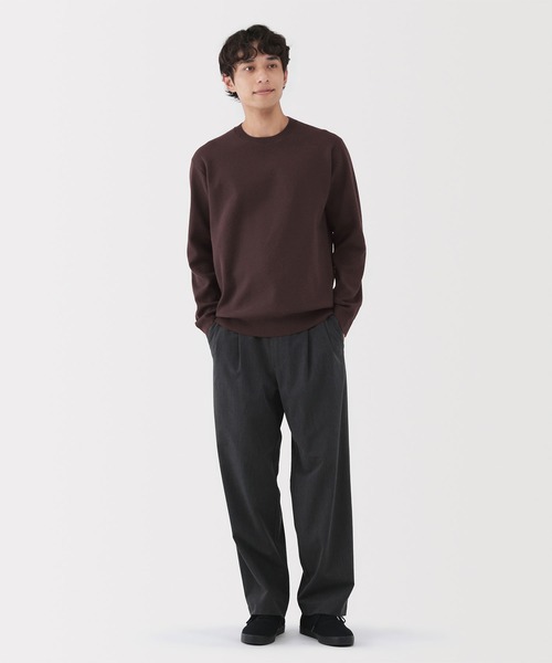 無印良品（MUJI） セーター ニット 紳士 洗えるミラノリブ編みクルー