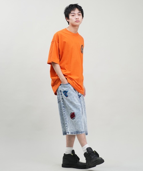 「SANTA CRUZ」 デニムハーフパンツ M ブラック系その他 メンズ