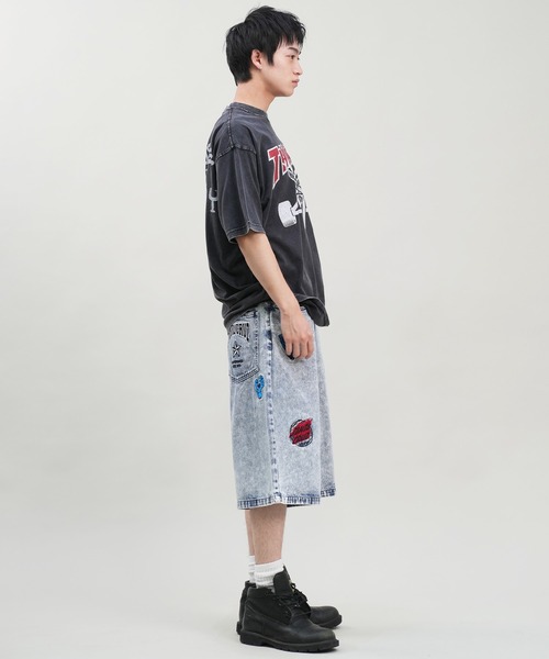 「SANTA CRUZ」 デニムハーフパンツ M ブラック系その他 メンズ
