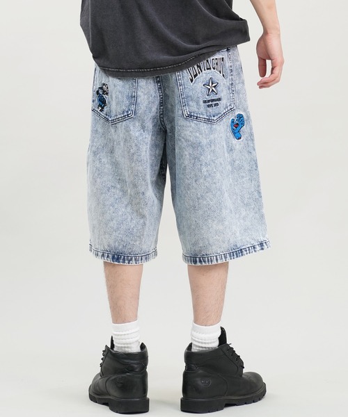 「SANTA CRUZ」 デニムハーフパンツ M ブラック系その他 メンズ