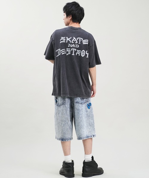 「SANTA CRUZ」 デニムハーフパンツ M ブラック系その他 メンズ