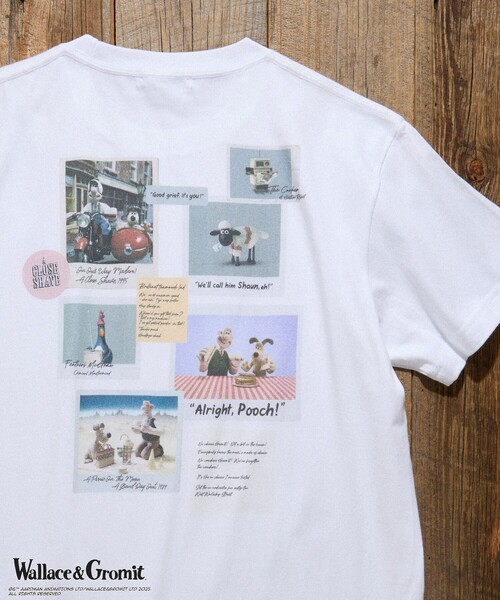 tシャツ Wallace ＆ Gromit/ウォレスとグルミット 「Wallace ＆ Gromit」 バックプリントTシャツ/ウォレスとグルミット