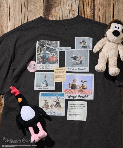 tシャツ Wallace ＆ Gromit/ウォレスとグルミット 「Wallace ＆ Gromit」 バックプリントTシャツ/ウォレスとグルミット FREAK'S STORE tシャツ Wallace ＆ Gromit/ウォレスとグルミット