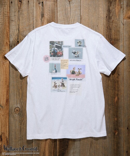 tシャツ Wallace ＆ Gromit/ウォレスとグルミット 「Wallace ＆ Gromit」 バックプリントTシャツ/ウォレスとグルミット FREAK'S STORE tシャツ Wallace ＆ Gromit/ウォレスとグルミット
