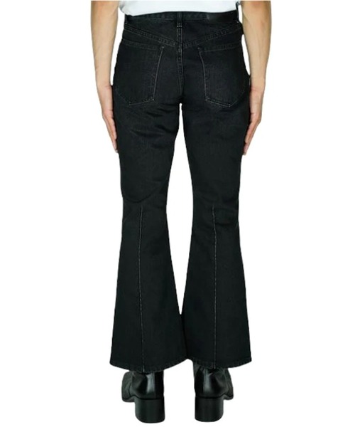 「JOHN LAWRENCE SULLIVAN」 加工ブーツカットデニムパンツ 46 インディゴブルー メンズ