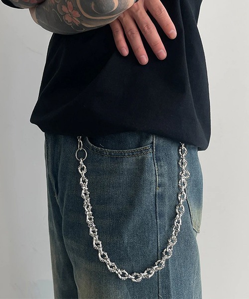 ウォレットチェーン スカルシルバーウォレットチェーン(SK) : ZOZOTOWN