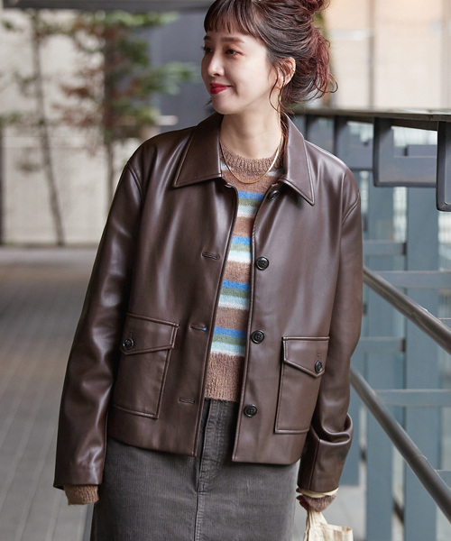 simplicite レザージャケットのおすすめ人気商品一覧 通販 - Yahoo