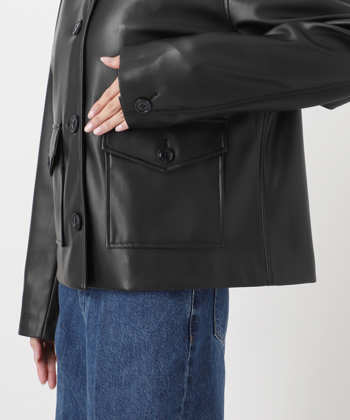 B.C STOCK（ベーセーストック） カバーオール フェイクレザーボクシー
