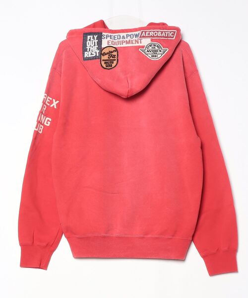 パーカー 「A.A.R.C」PATCHED SWEAT HOODIE / パッチド スウェット フーディー / AVIREX / アヴィレックスの画像
