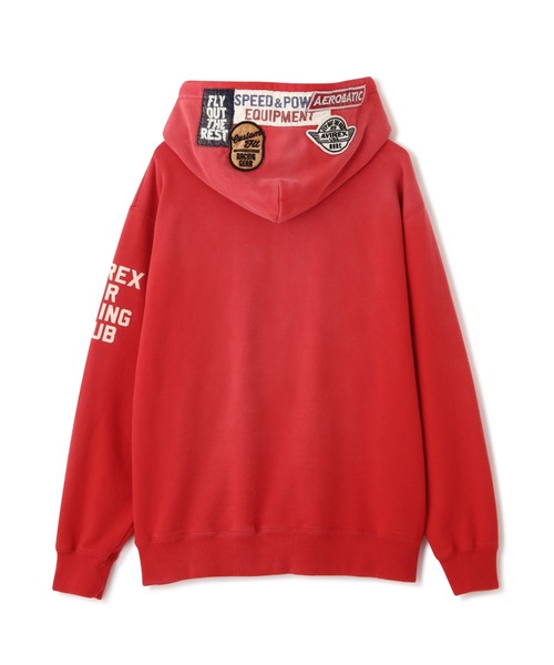 パーカー 「A.A.R.C」PATCHED SWEAT HOODIE / パッチド スウェット フーディー / AVIREX / アヴィレックスの画像