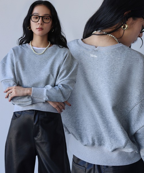 ELFRANK トレーナー スウェット 「2025AW」ワンポイント刺繍 ロゴ
