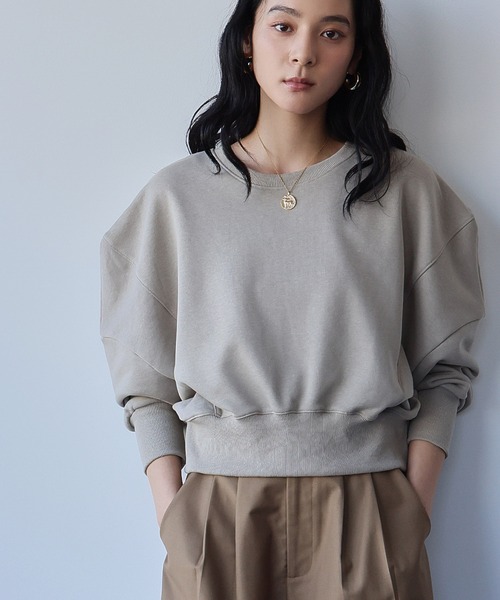 ELFRANK トレーナー スウェット ワンポイント刺繍 ロゴ スウェット