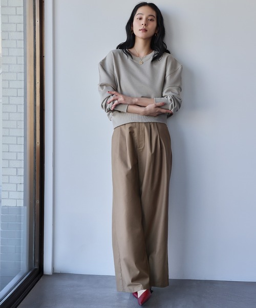 ELFRANK トレーナー スウェット ワンポイント刺繍 ロゴ スウェット