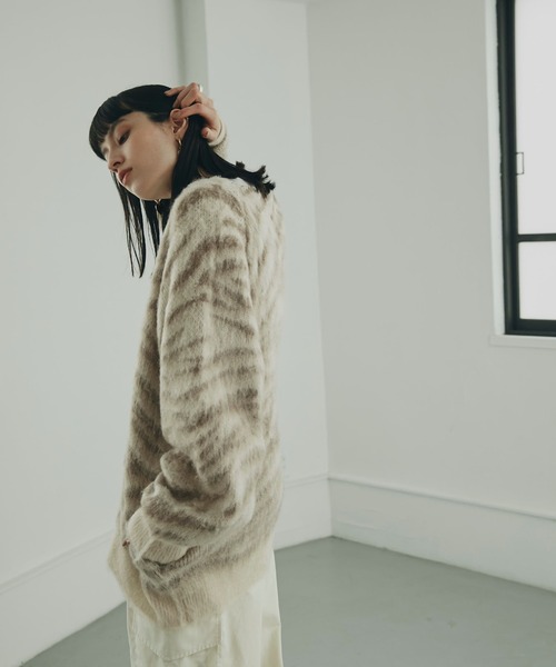 「ROSE BUD」 ニットカーディガン ONE SIZE ベージュ レディース_画像2