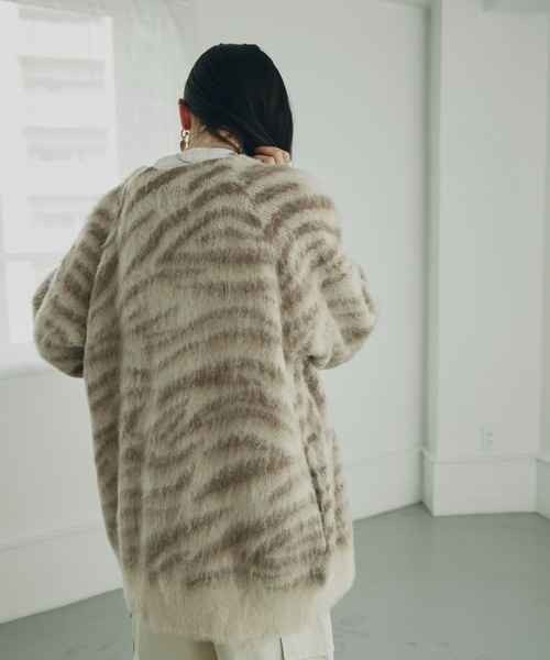 「ROSE BUD」 ニットカーディガン ONE SIZE ベージュ レディース_画像7