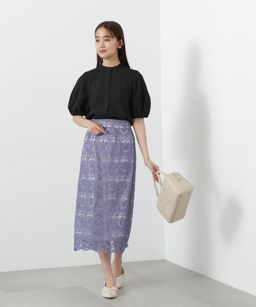 「N.（N. Natural Beauty Basic）」 半袖ブラウス MEDIUM オレンジ レディース_画像4