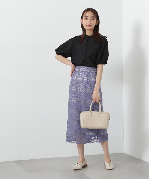 「N.（N. Natural Beauty Basic）」 半袖ブラウス MEDIUM オレンジ レディース_画像6