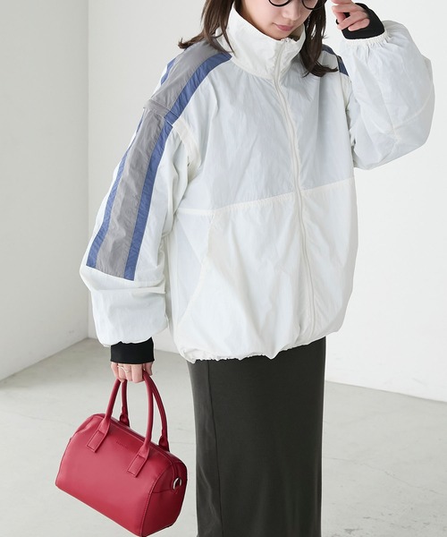 「BONLECILL」 ナイロンブルゾン FREE アイボリー レディース_画像5