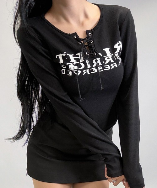 hysteric ロゴプリント タンクトップ キャミソールブラック　Y2K SKUL WOMAN タンクトップ（タンクトップ）｜HYSTERIC GLAMOUR