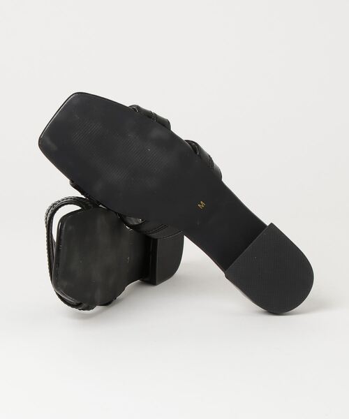 「PLST」 フラットサンダル M ブラック レディース_画像2