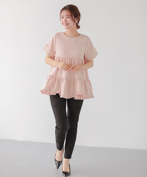 Fit more（フィットモア） 半袖ブラウス FREE ネイビー レディース 