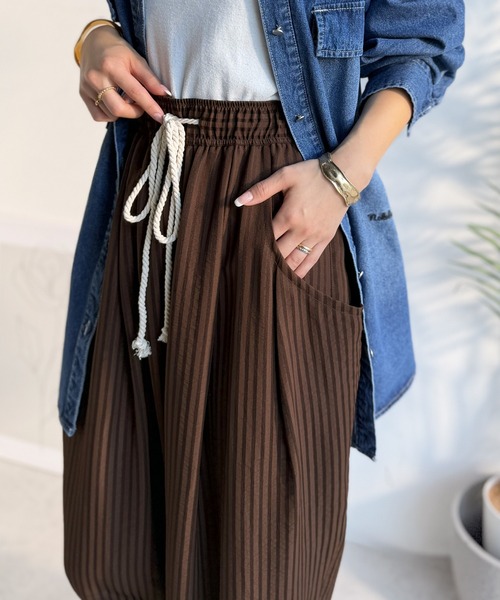 Java ワイドパンツ パンツ 「JaVaジャバコラボ」さらり涼感大人の