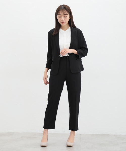 「Honeys」 テーラードジャケット M グレイッシュベージュ レディース_画像7