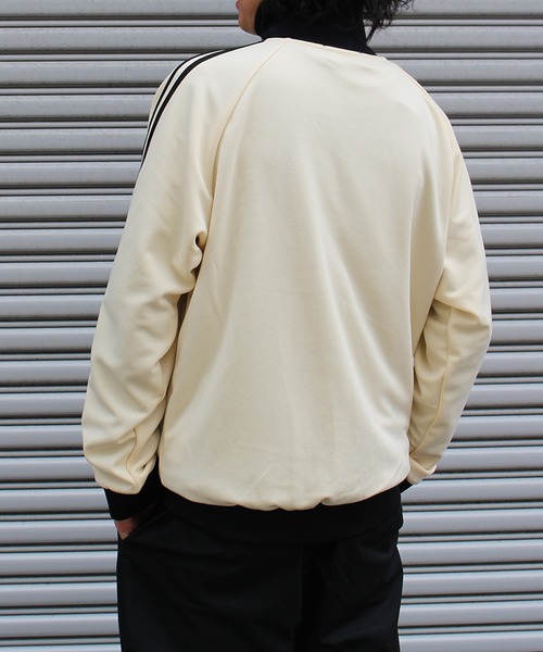 「BEVERLY HILLS POLO CLUB」 ジャージブルゾン L アイボリー メンズ_画像5