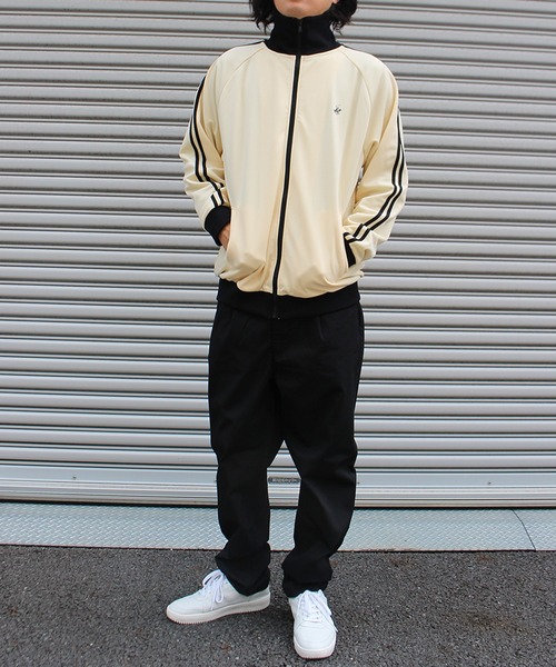 「BEVERLY HILLS POLO CLUB」 ジャージブルゾン L アイボリー メンズ_画像6