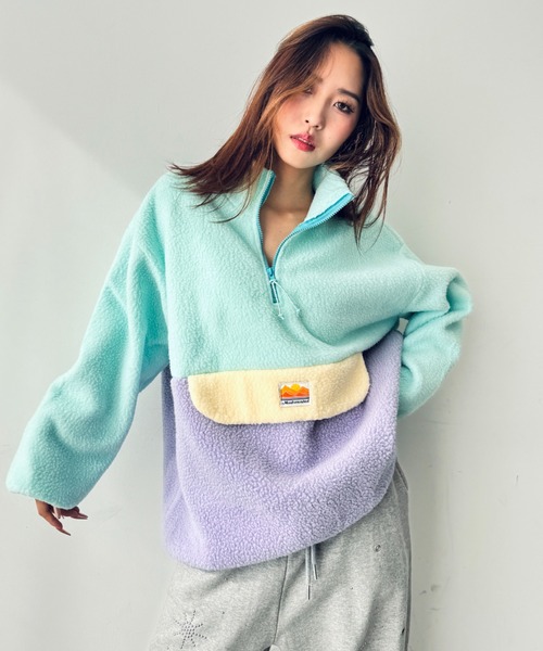 Y2K SYNAPSE FACTORY tシャツ 「コンビ」フリースジップアップ