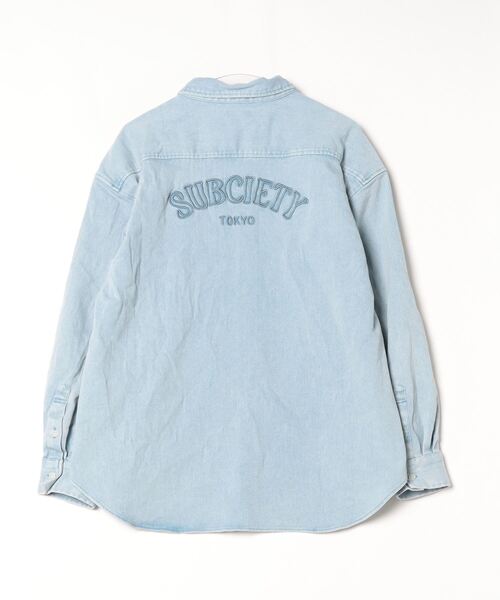 「Subciety」 長袖シャツ MEDIUM ブラック メンズ_画像2