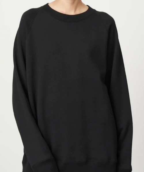 【新品未使用】「ATON」白スウェット セール】【ATON for ADAM ET ROPE'】CREWNECK PULLOVER 漆ペイント
