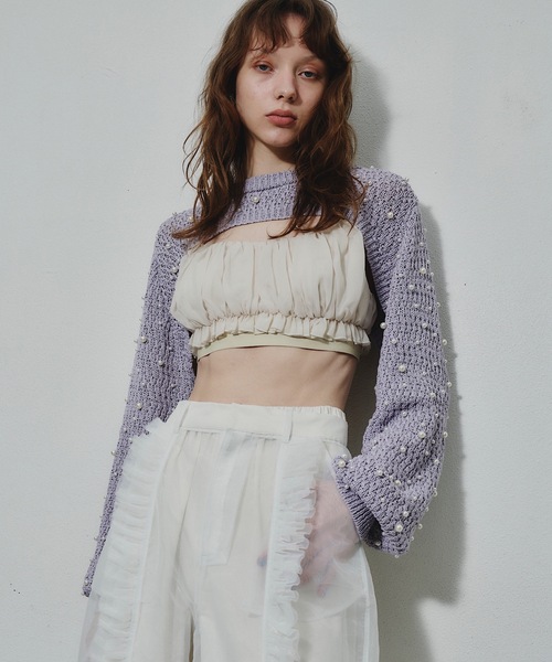 「J1U by LA BELLE ETUDE」 長袖ニット FREE ブラック レディース_画像9