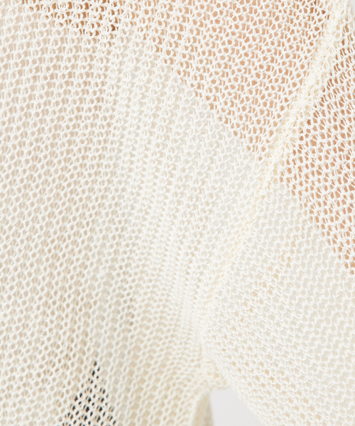 「abahouse mavie」 長袖ニット フリー ベージュ レディース_画像6