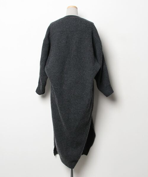 「nagonstans」 ニットワンピース 36 グレー レディース_画像2