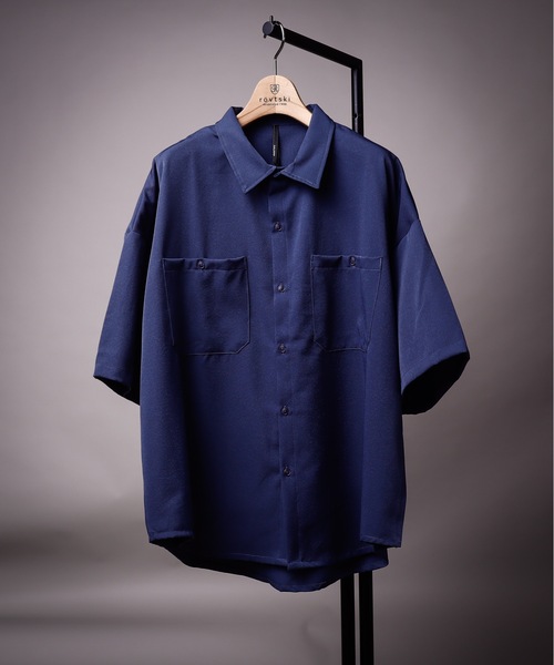 「HLM」 「HALHAM」半袖シャツ MEDIUM ブラック系その他4 メンズ_画像8
